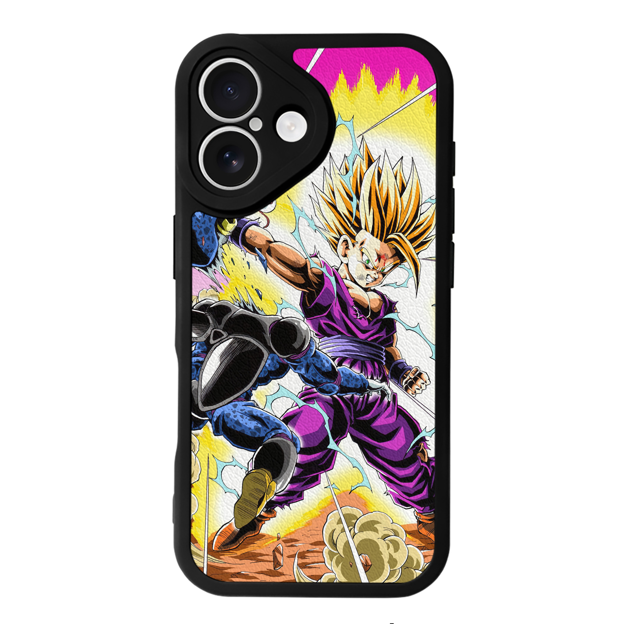 （画像用） ドラゴンボール DRAGON BALL 【iPhone 16シリーズ対応】シリコンスマホケース（レザー調） 材質：シリコン